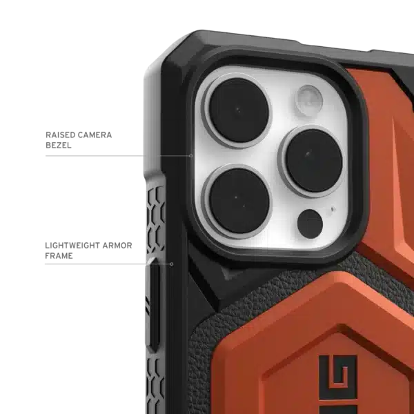 IPH16_MAX_SERIES_FEATURES_MONARCH_PRO_MAGSAFE_RUST_2.webp 磁吸頂級版 適用 iPhone 12-17 Pro Max 系列 耐衝擊保護殼 (MagSafe 手機殼)