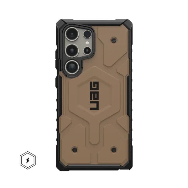 MAG-ICON_UAG_HS_SAMSUNG_GALAXY-SHAQ_PATHFINDER-MAG_DARK-EARTH_STD_01.webp 磁吸實色款 適用 三星 S23-S25 Ultra/Plus 系列 耐衝擊保護殼 (MagSafe 手機殼)