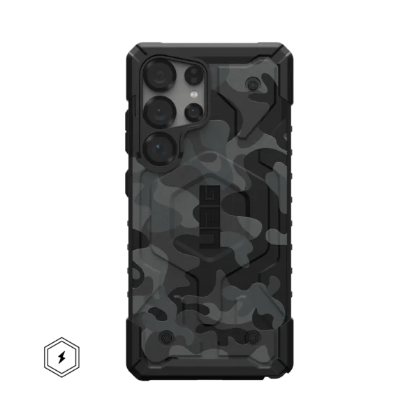 UAG_HS_SAMSUNG_GALAXY-2025-HARRY_PATHFINDER-SE_MIDNIGHT-CAMO_STD_01.webp 磁吸迷彩款 適用 三星 S23-S25 Ultra/Plus 系列 耐衝擊保護殼- (MagSafe 手機殼)