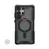UAG_HS_SAMSUNG_GALAXY-2025-HARRY_PLASMA-XTE_BLACK-ASH-ORANGE_STD_01.webp 磁吸支架款 三星 S23-S25 Ultra/Plus 系列 耐衝擊保護殼 (MagSafe 手機殼)