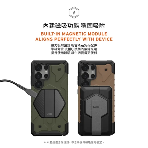 磁吸實色款 適用於 三星 S23-S25 Ultra/Plus 系列 耐衝擊保護殼 (MagSafe 手機殼)