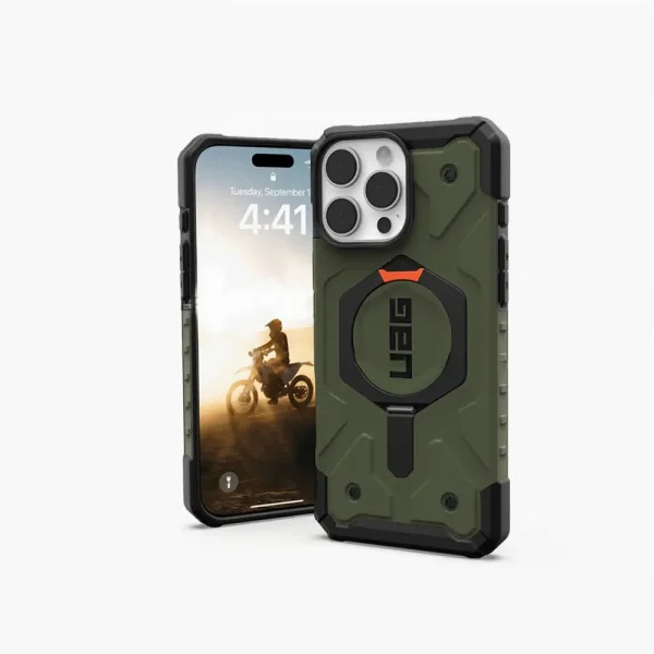 Olive 支架款 適用於 iPhone 12-17 Pro Max 系列 磁吸耐衝擊保護殼 (MagSafe 手機殼)